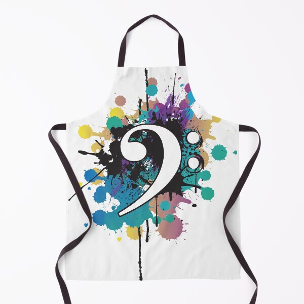 Item preview, Bass Clef Color Explosion designed and sold by abowlofsoda.