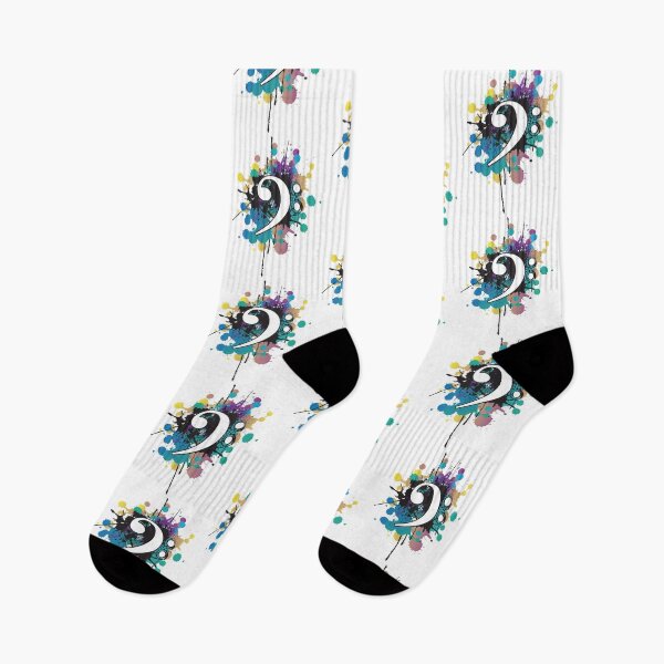 Item preview, Bass Clef Color Explosion designed and sold by abowlofsoda.