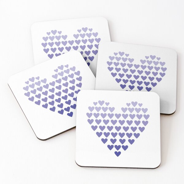 Item preview, Purple Gradient Heart shaped Hearts designed and sold by Ninja Design Printable.