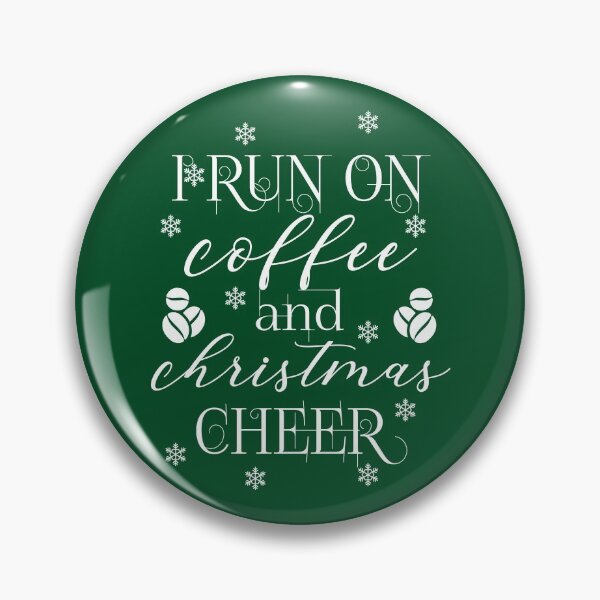 Item preview, I run on coffee and Christmas cheer - funny Christmas quotes - funny Christmas designed and sold by Alice-Elgawi.