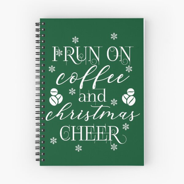 Item preview, I run on coffee and Christmas cheer - funny Christmas quotes - funny Christmas designed and sold by Alice-Elgawi.
