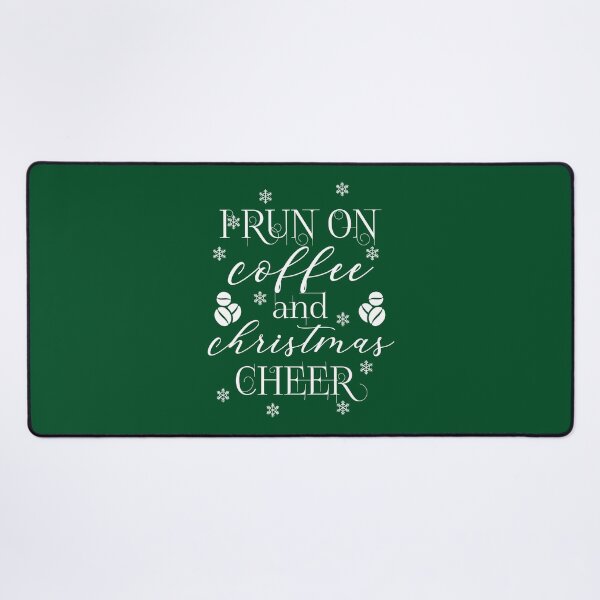 Item preview, I run on coffee and Christmas cheer - funny Christmas quotes - funny Christmas designed and sold by Alice-Elgawi.