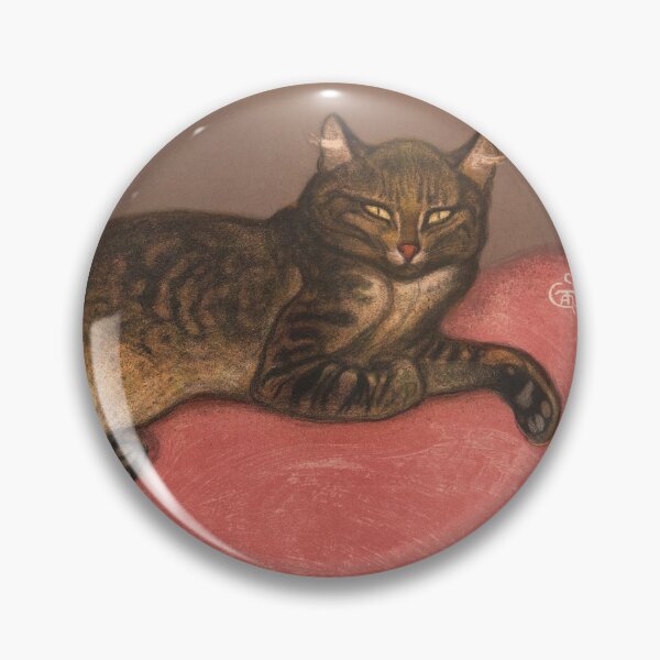 Item preview, Winter Cat on Cushion Vintage Cat Portrait designed and sold by VintageArchive.