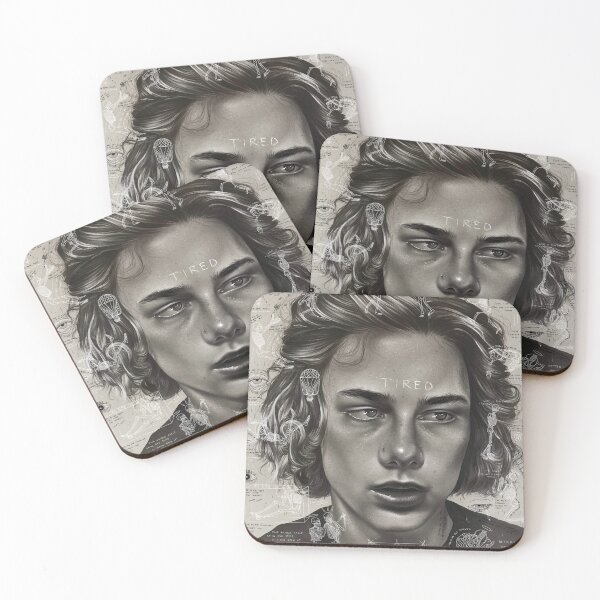 Item preview, 'Tired' portrait designed and sold by Munaalunaa.