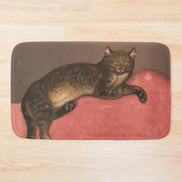 Item preview, Winter Cat on Cushion Vintage Cat Portrait designed and sold by VintageArchive.