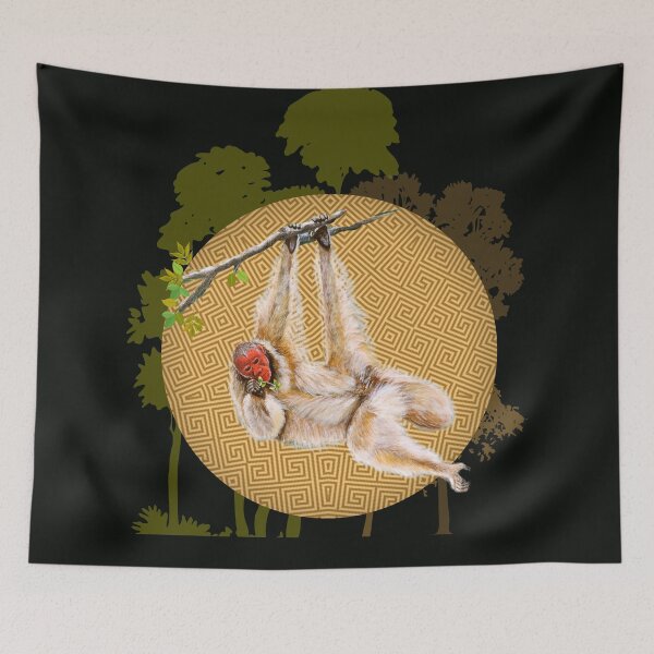Item preview,  "Indigenous Bald Uakari & Forest" designed and sold by mandalatepui.