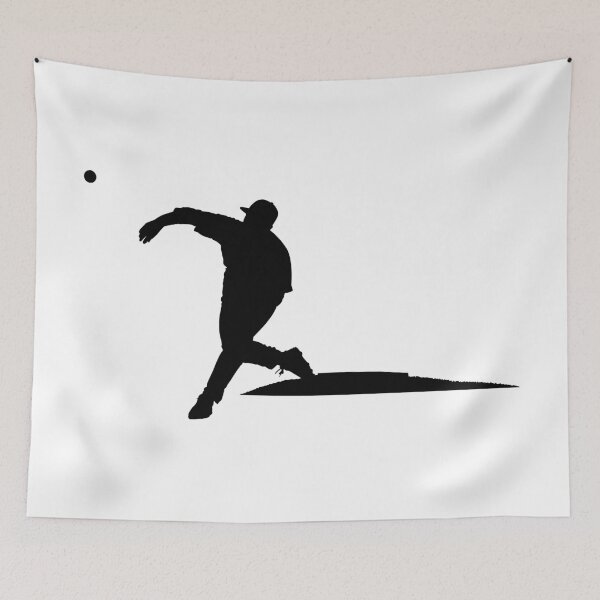 Item preview, Baseball player, pitcher while throwing ball. Pitcher throwing a ball on pitcher mound.  designed and sold by Marcin Adrian.
