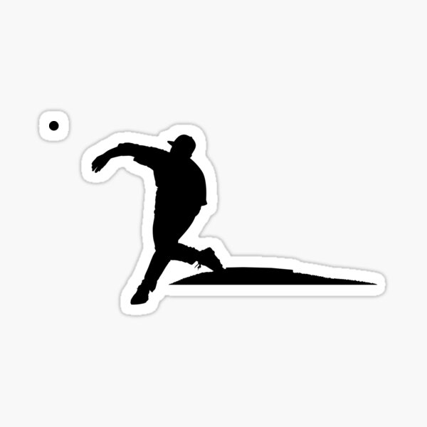 Item preview, Baseball player, pitcher while throwing ball. Pitcher throwing a ball on pitcher mound.  designed and sold by Marcin Adrian.
