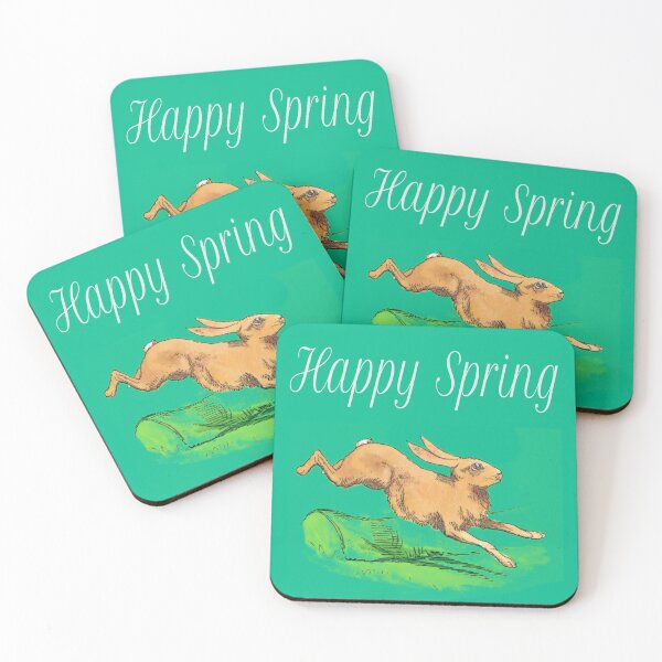 Item preview, Happy Spring with this happy hare designed and sold by hardscuffle.