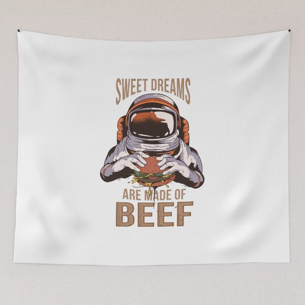 Item preview, Astronaut burger Hamburger Sweet dreams made of beef  designed and sold by TRIBExSPACE.