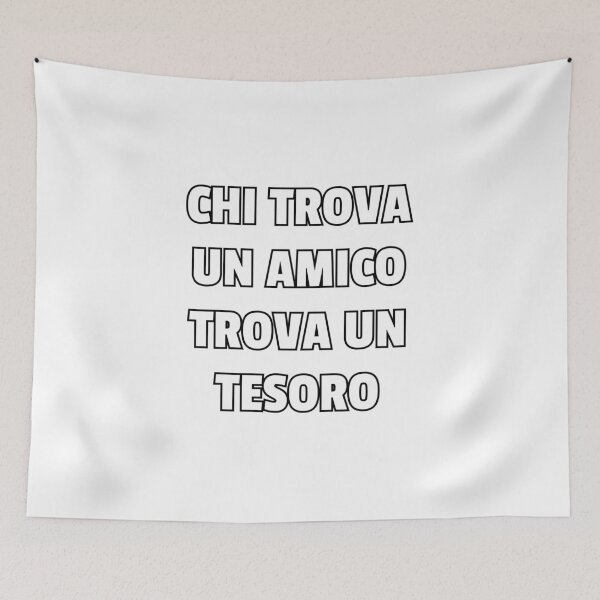 Item preview, Chi trova un amico trova un tesoro - Italian proverbs designed and sold by Silviajones.