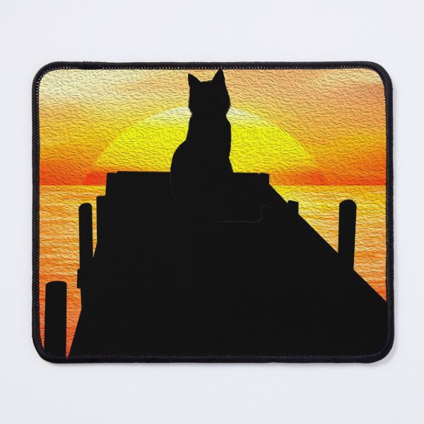 Item preview, Cat at sunset designed and sold by ARTDAMPLUS.