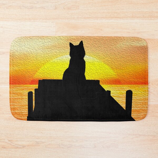 Item preview,  Cat at sunset designed and sold by ARTDAMPLUS.