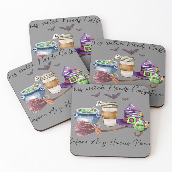 Item preview, This Witch Needs Coffee Before Any Hocus Pocus Halloween designed and sold by DyanStoy.