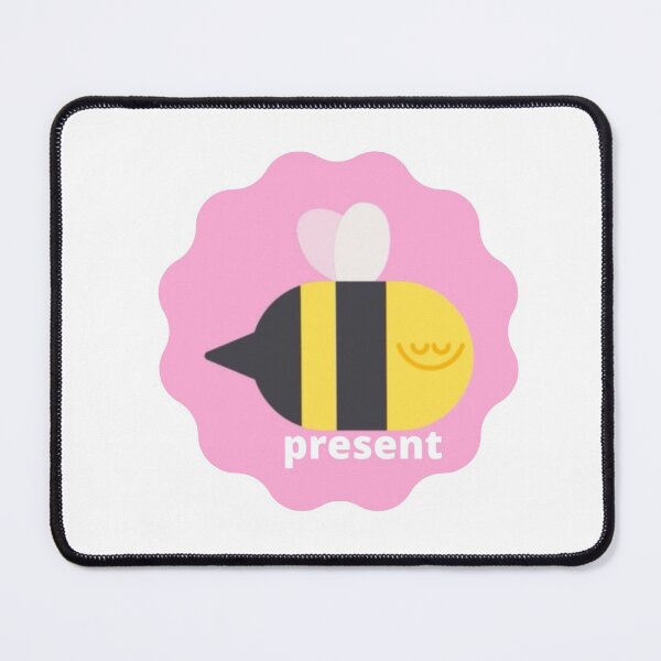 Item preview, Bee present - yoga and meditation designed and sold by HONESTmerch-.