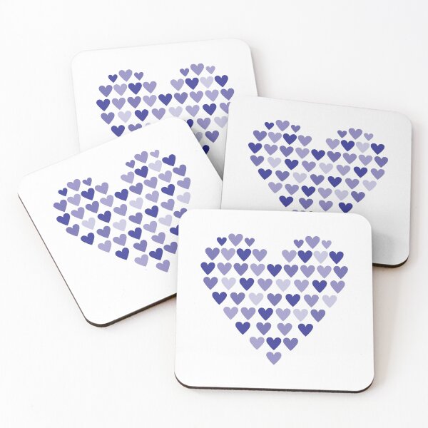 Item preview, Purple Heart shaped Hearts designed and sold by Ninja Design Printable.