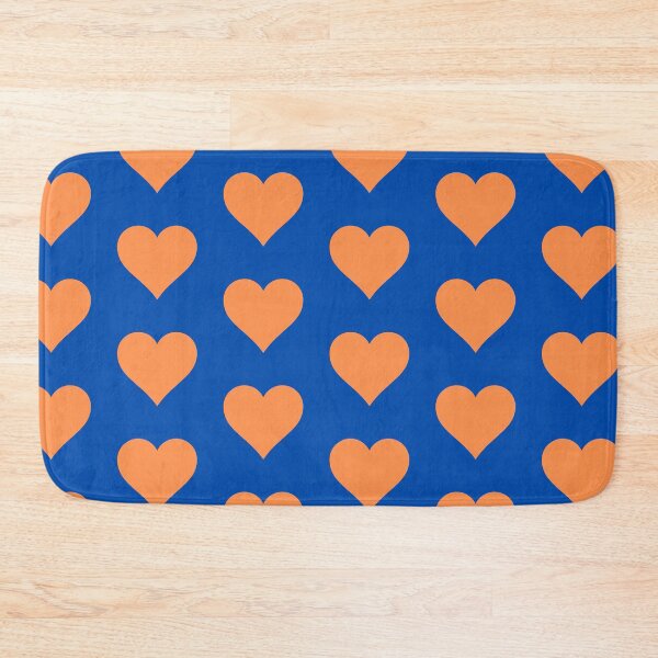 Item preview, UF Orange and Blue Heart Pattern Go Gators designed and sold by collazodesigns.
