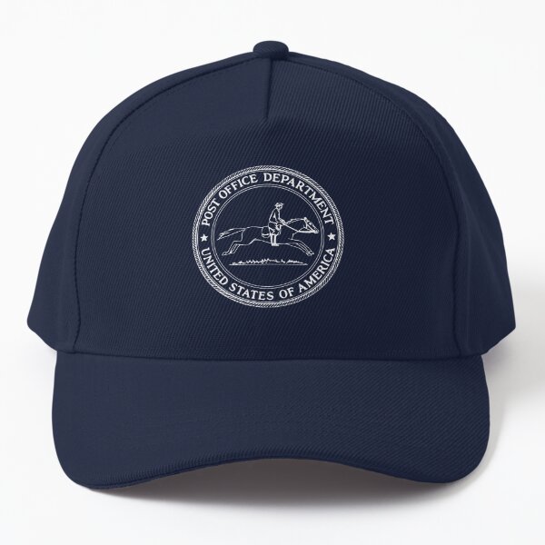 USPS Mail Man Postal Office Logo Navy Trucker Hat