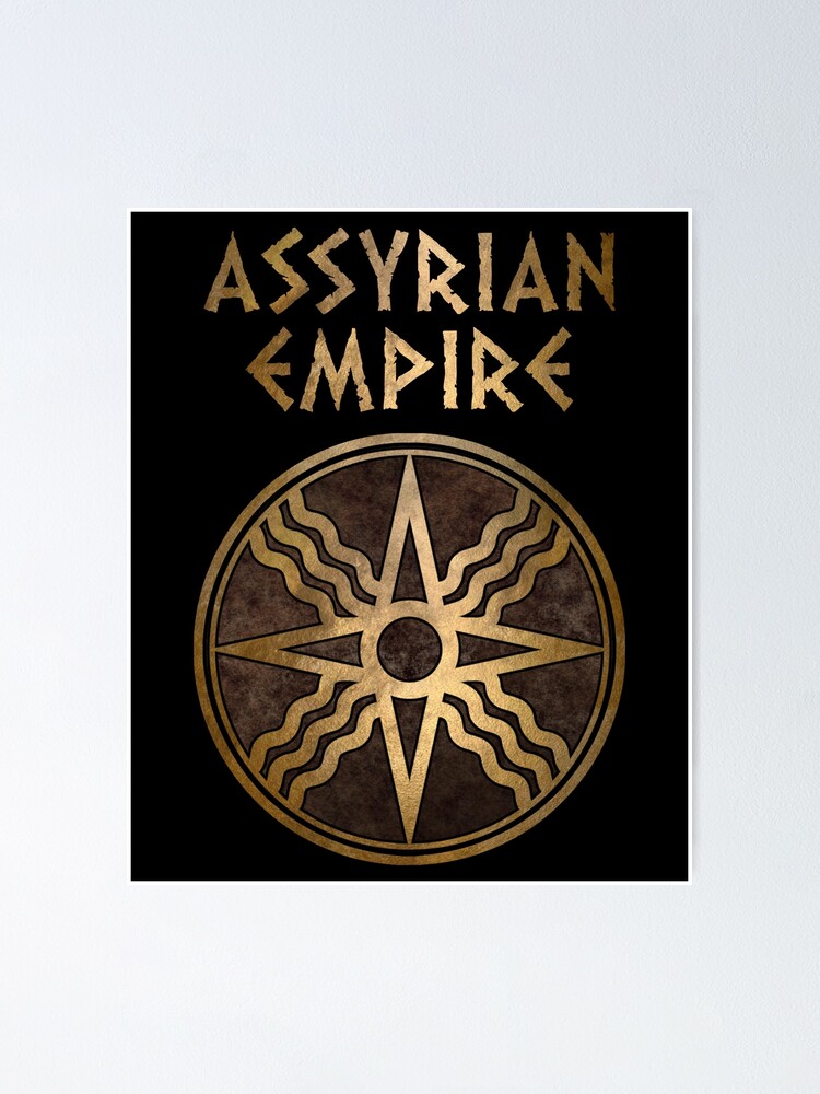 Assyrian Empire Symbol Of Shamath The Sun God Poster For Sale By Warlordapparel Redbubble 3283