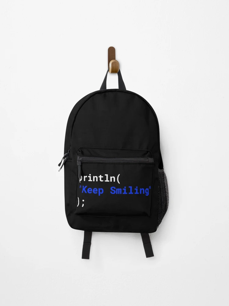 Thumbnail 1 of 3, Backpack, Computer Geek Keep Smiling designed and sold by ComputerGeeksTs.