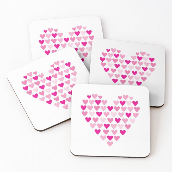 Item preview, Pink Heart shaped Hearts designed and sold by Ninja Design Printable.