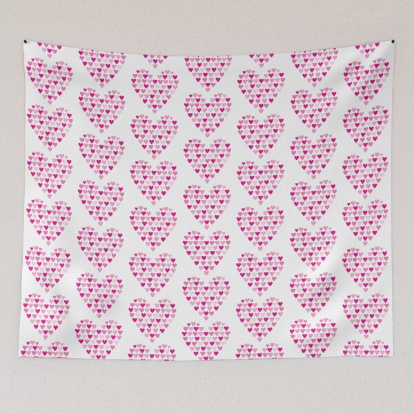 Item preview, Pink Heart shaped Hearts designed and sold by Ninja Design Printable.