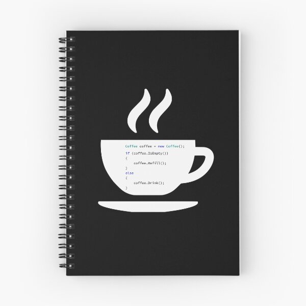 Item preview, If Coffee Is Empty Refill, else Drink in Some Abstract Programming Language, Programmer, Source Code, Programming Code, Software Engineer, Computer Science, Programming Humor, dark designed and sold by Max-Wear.
