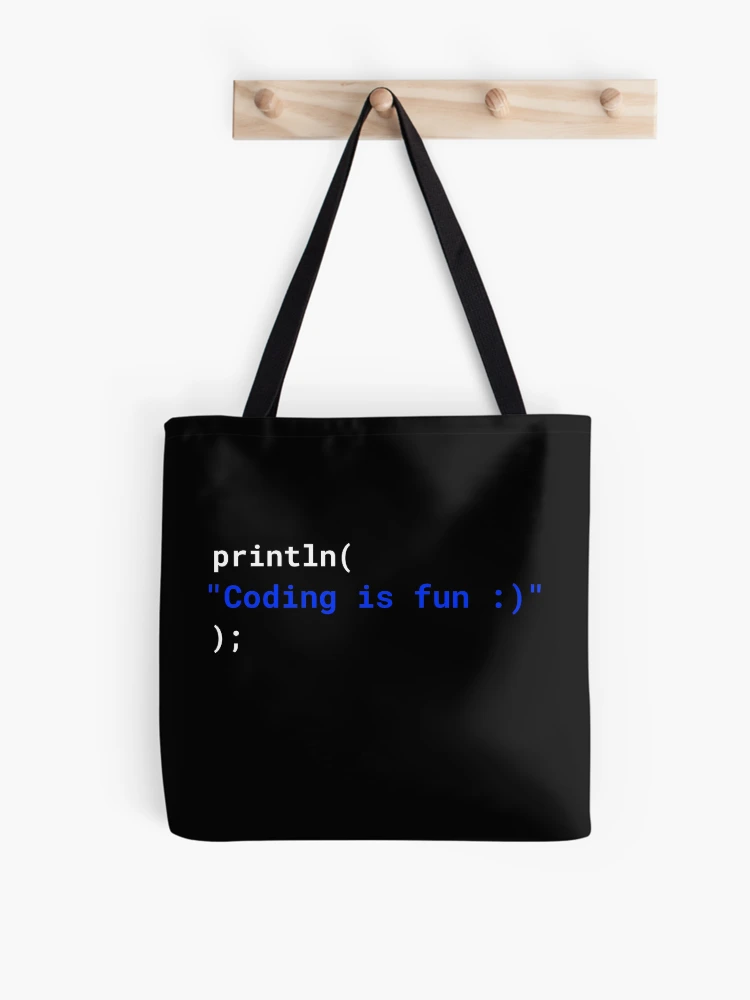 Thumbnail 1 of 2, Tote Bag, Computer Geek coding Is Fun designed and sold by ComputerGeeksTs.