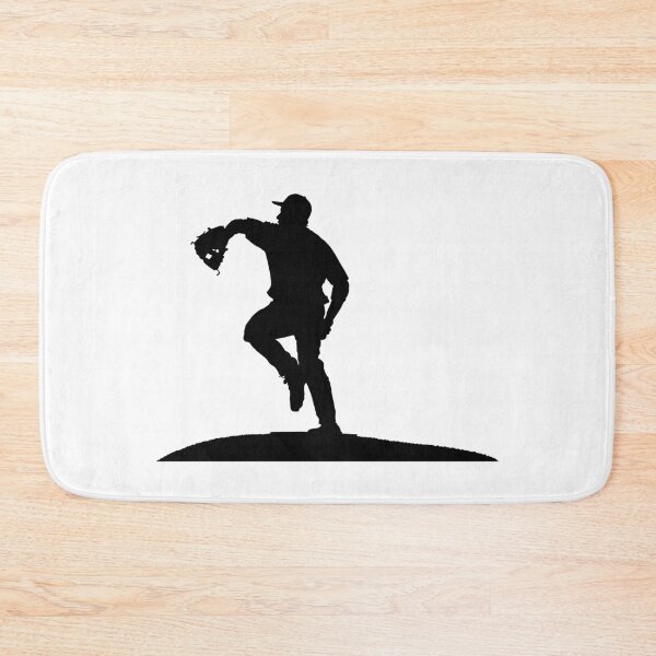 Item preview, Baseball player, pitcher while throwing ball. Pitcher throwing a ball on pitcher mound.  designed and sold by Marcin Adrian.