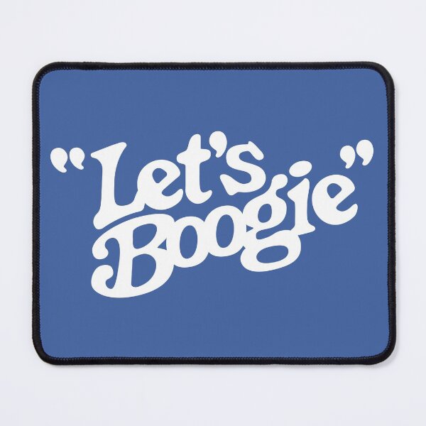 Item preview,  Let's Boogie (White on Blue) designed and sold by Justin Ellis.