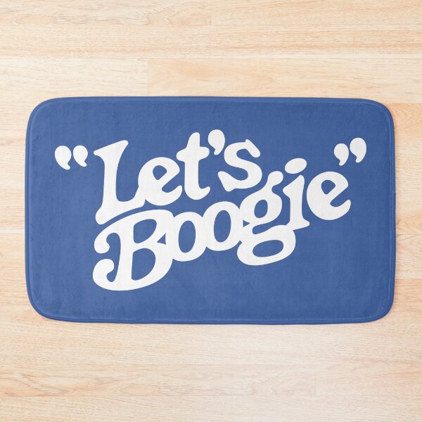 Item preview,  Let's Boogie (White on Blue) designed and sold by Justin Ellis.