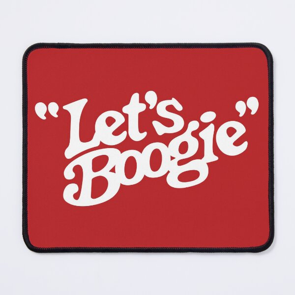 Item preview, Let's Boogie (White on Red) designed and sold by Justin Ellis.