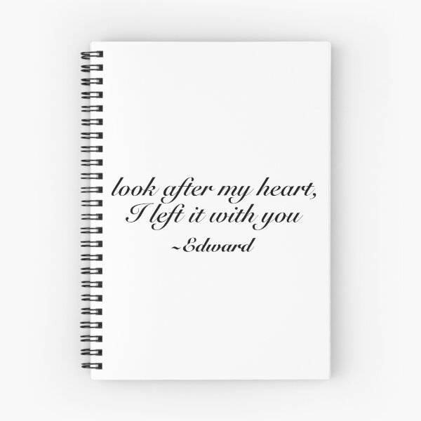 Item preview, Edward Cullen twilight quote "look after my heart" designed and sold by KikasArt.