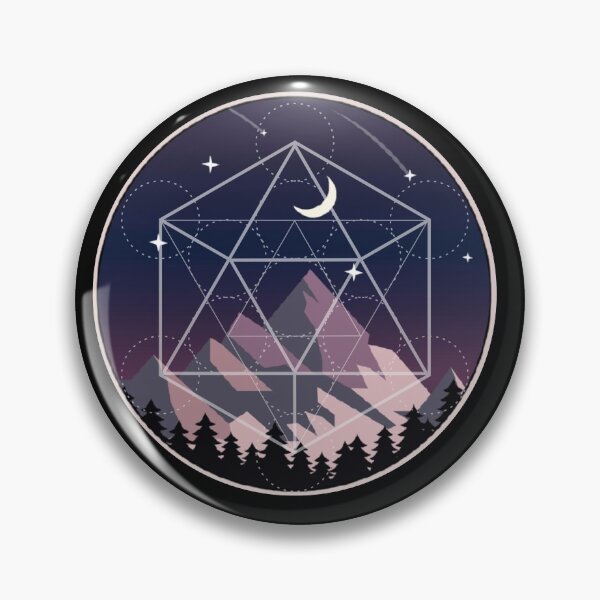 Item preview, Sacred Geometry Purple Mountains with Moon designed and sold by nanogarbanzo.