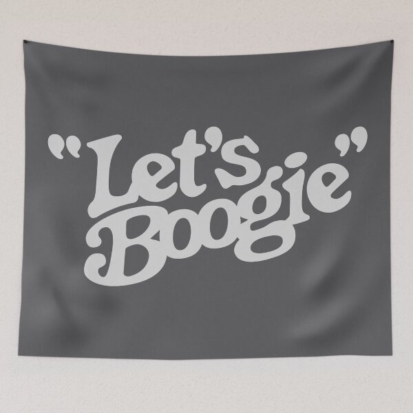 Item preview, Let's Boogie (Off White on Asphalt) designed and sold by Justin Ellis.