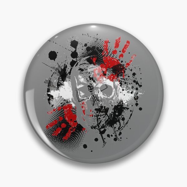 Item preview, Trash Polka Skull - Horror Skull Halloween Tees designed and sold by DyanStoy.