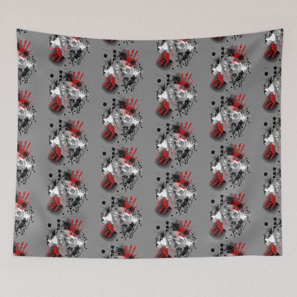Item preview, Trash Polka Skull - Horror Skull Halloween Tees designed and sold by DyanStoy.
