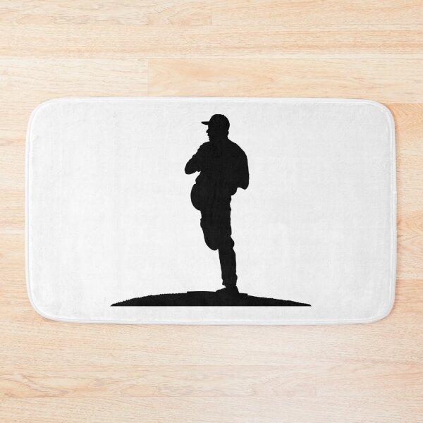 Item preview, Baseball player, pitcher while throwing ball. Pitcher throwing a ball on pitcher mound.  designed and sold by Marcin Adrian.