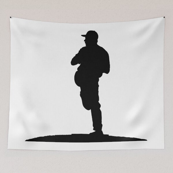 Item preview, Baseball player, pitcher while throwing ball. Pitcher throwing a ball on pitcher mound.  designed and sold by Marcin Adrian.