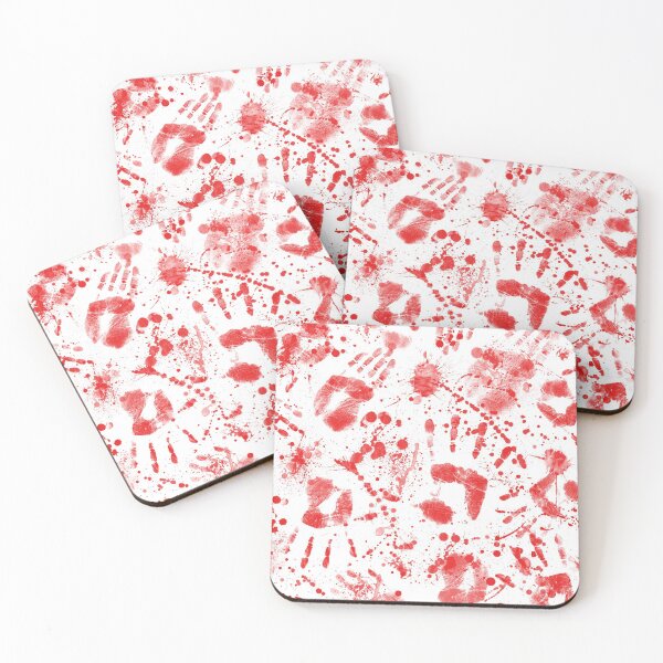 Item preview, Bloody Halloween Hands Red Paint Splatter designed and sold by Julie Erin Designs.