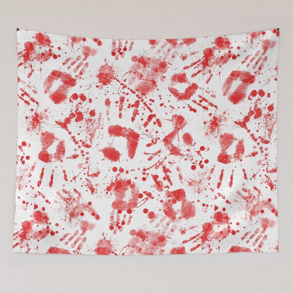 Item preview, Bloody Halloween Hands Red Paint Splatter designed and sold by Julie Erin Designs.