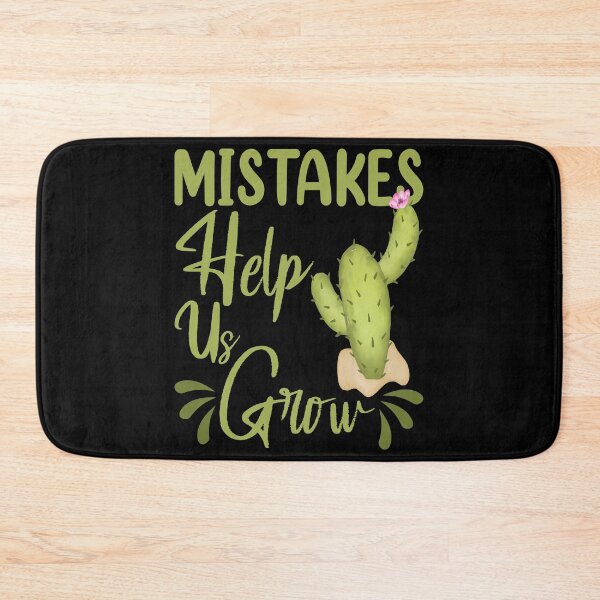 Item preview, Mistakes Help Us Grow Mindset Cactus  designed and sold by Memes-for-all.