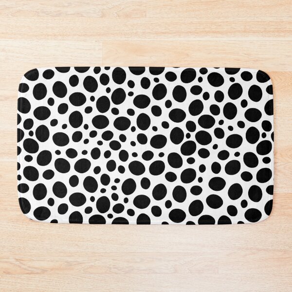 Item preview, Black polkadot pattern designed and sold by Ninja Design Printable.