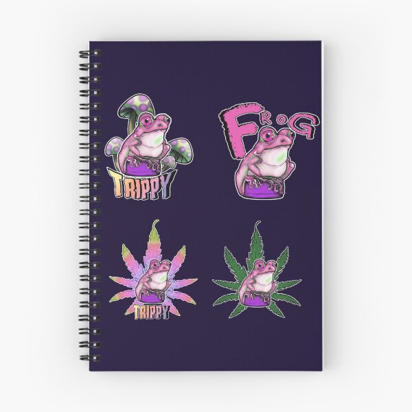 Item preview, Frog Sticker Collection Pink Trippy designed and sold by iduzarts.
