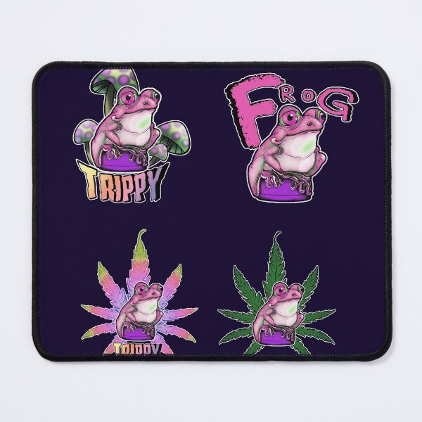 Item preview, Frog Sticker Collection Pink Trippy designed and sold by iduzarts.