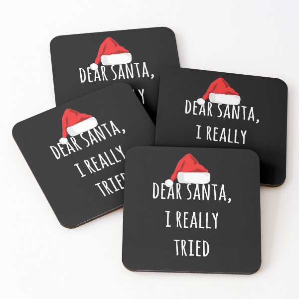 Item preview, Dear Santa I really tried | Funny letter to santa | Funny Christmas  designed and sold by Violet Treasures.