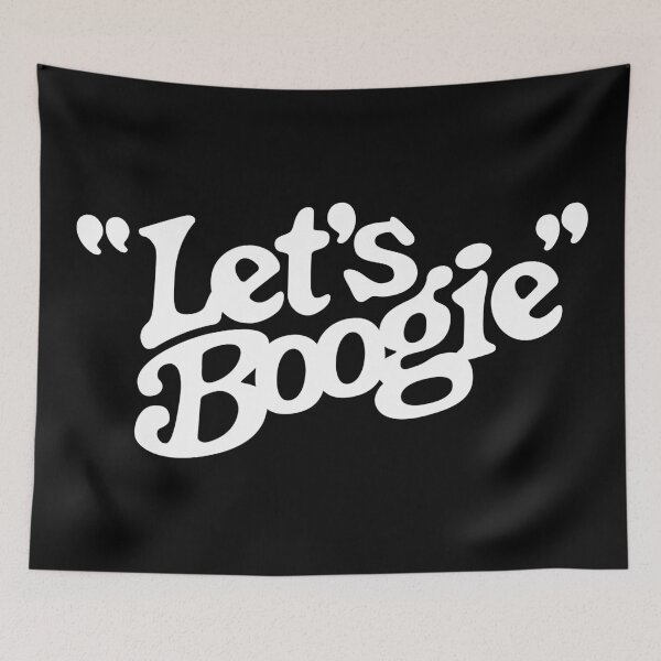 Item preview, Let's Boogie (White on Black) designed and sold by Justin Ellis.