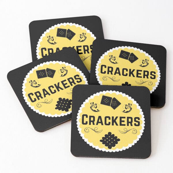 Item preview, Crackers - Yellow Food Container Label  designed and sold by LabelStore.