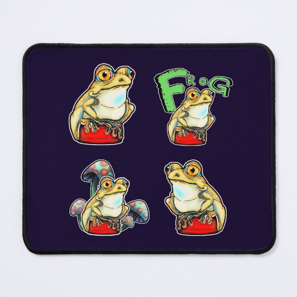 Item preview, Frog Sticker Collection Green designed and sold by iduzarts.