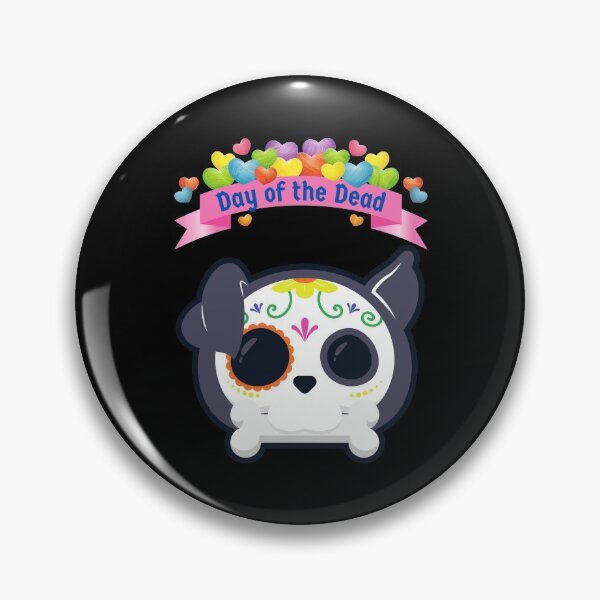 Item preview, Sugar Skull Puppy With Bone designed and sold by sandycoconuts.